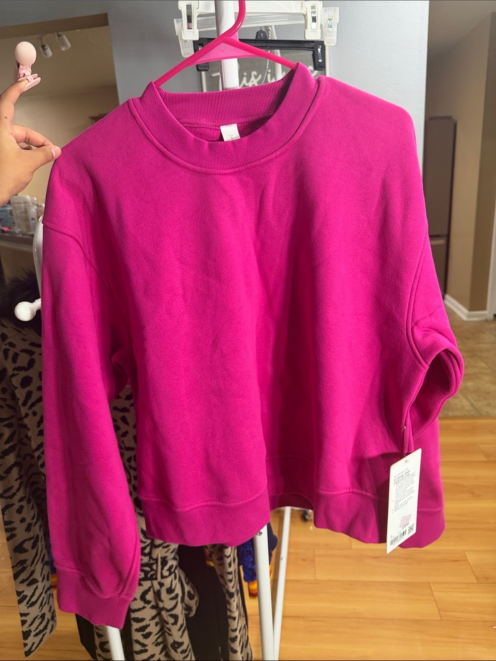 lululemon athletica Fuchsia Crewneck Sweatshirt